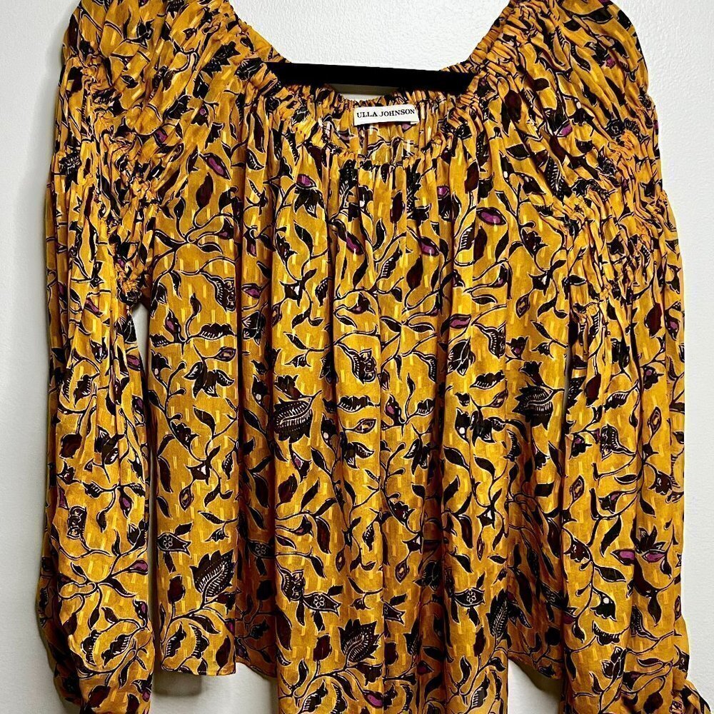Ulla Johnson Silk Printed Blouse Size S